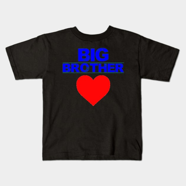 Big brother love Kids T-Shirt by mittievance